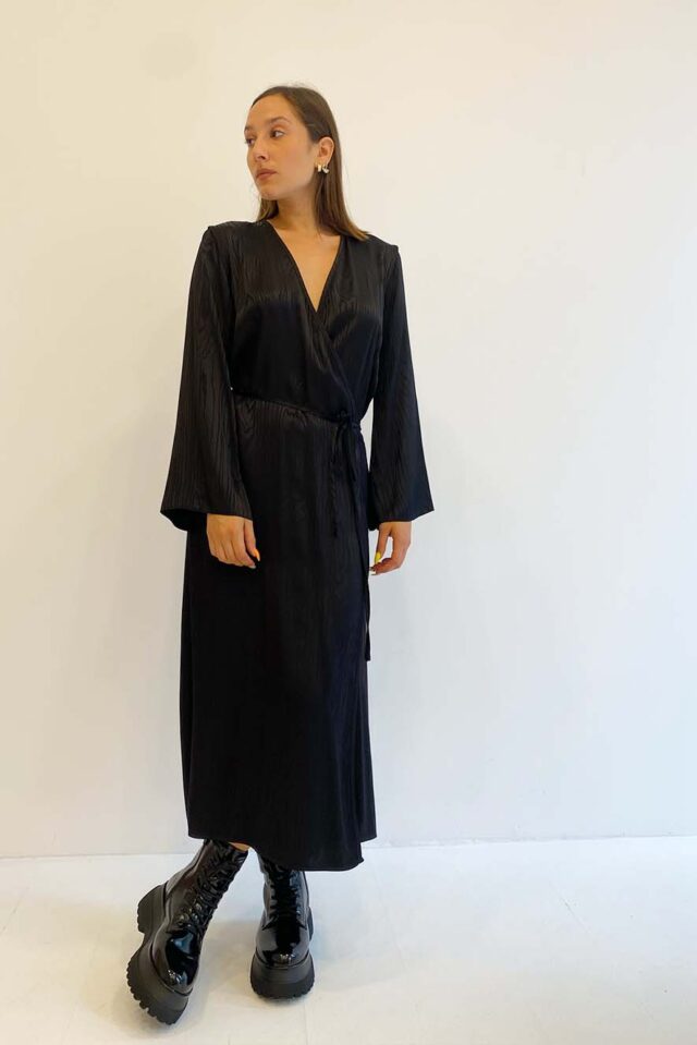 Milla Φόρεμα Μίντι Κρουαζέ με Σχέδιο Ζακάρ