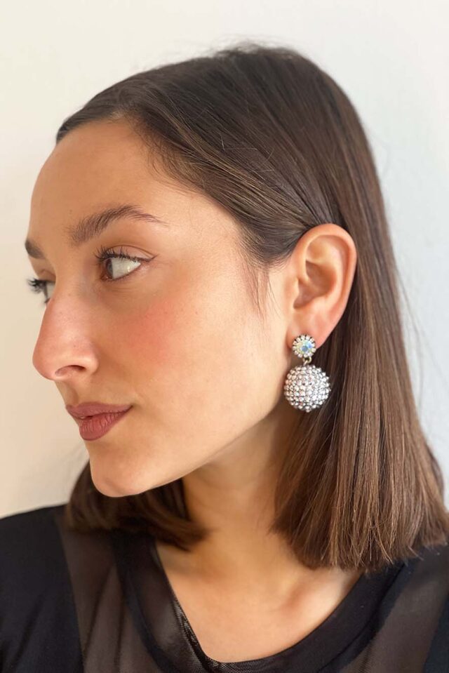 Ifigenia Loukou Rhinestone Earrings